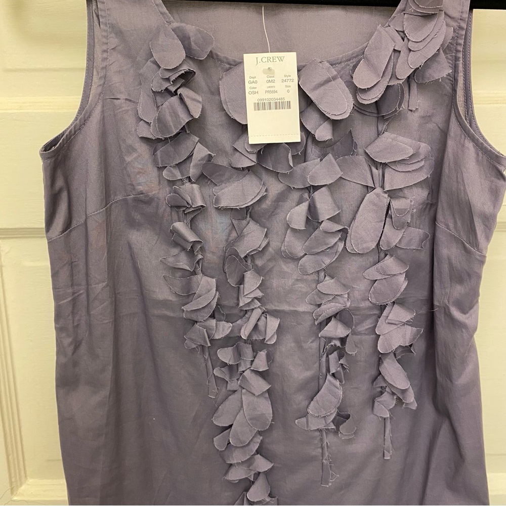 J.Crew Purple Sleeveless Top Size 0 - Picture 2 of 7